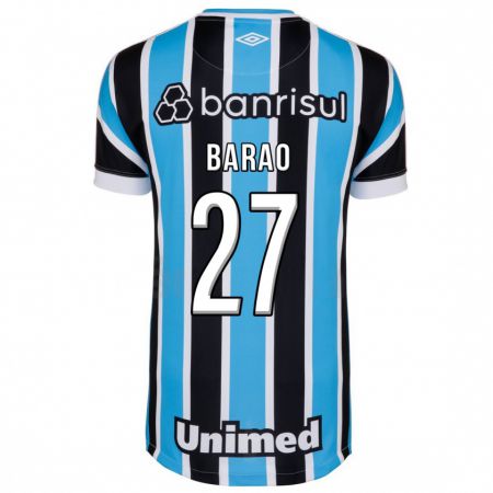 Kandiny Niño Camiseta Dani Barão #27 Azul 1ª Equipación 2023/24 La Camisa Chile