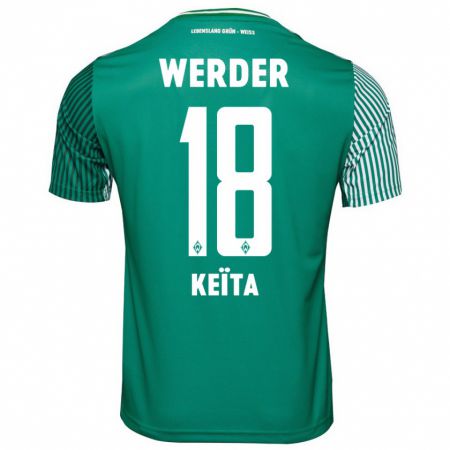 Kandiny Niño Camiseta Naby Keïta #18 Verde 1ª Equipación 2023/24 La Camisa Chile