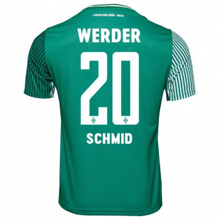 Kandiny Niño Camiseta Romano Schmid #20 Verde 1ª Equipación 2023/24 La Camisa Chile