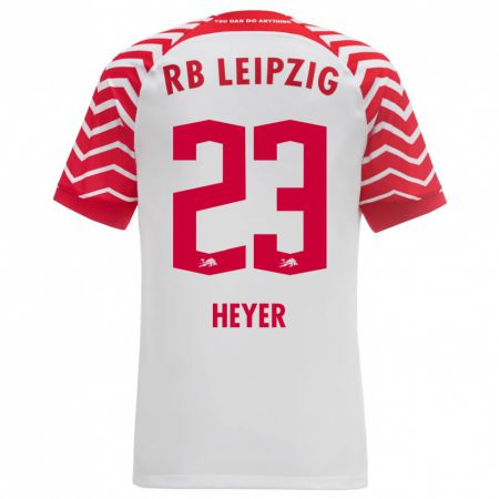 Kandiny Niño Camiseta Friedrich Heyer #23 Blanco 1ª Equipación 2023/24 La Camisa Chile