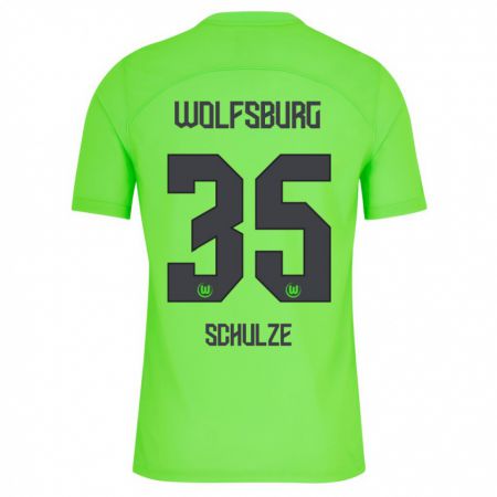 Kandiny Niño Camiseta Philipp Schulze #35 Verde 1ª Equipación 2023/24 La Camisa Chile
