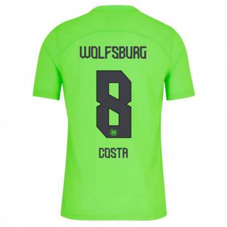 Kandiny Niño Camiseta Jesse Costa #8 Verde 1ª Equipación 2023/24 La Camisa Chile