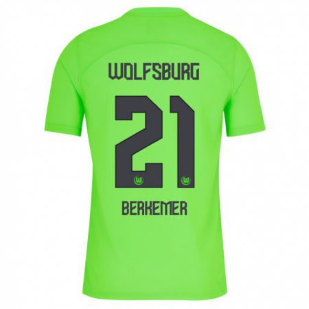 Kandiny Niño Camiseta Melvin Berkemer #21 Verde 1ª Equipación 2023/24 La Camisa Chile