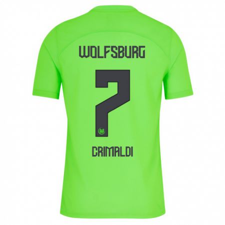 Kandiny Niño Camiseta Alessandro Crimaldi #7 Verde 1ª Equipación 2023/24 La Camisa Chile
