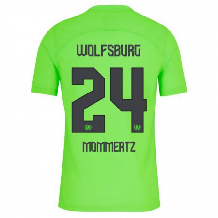 Kandiny Niño Camiseta Benjamin Mommertz #24 Verde 1ª Equipación 2023/24 La Camisa Chile
