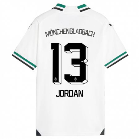 Kandiny Niño Camiseta Jordan #13 Blanco Verde 1ª Equipación 2023/24 La Camisa Chile