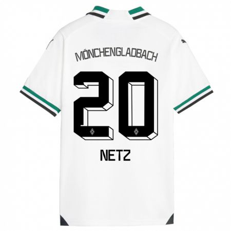 Kandiny Niño Camiseta Luca Netz #20 Blanco Verde 1ª Equipación 2023/24 La Camisa Chile