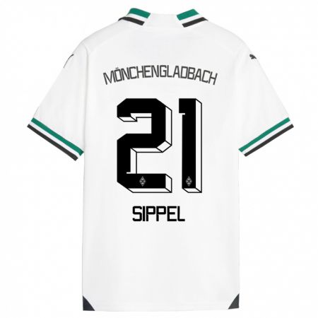 Kandiny Niño Camiseta Tobias Sippel #21 Blanco Verde 1ª Equipación 2023/24 La Camisa Chile