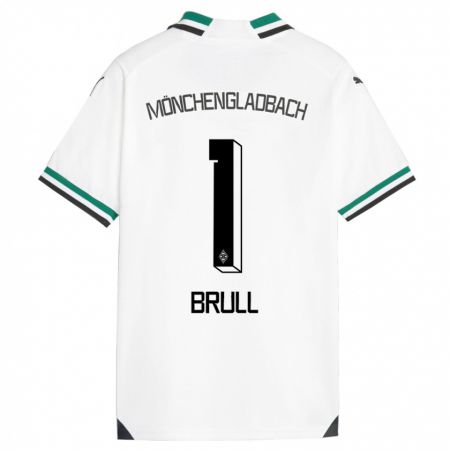 Kandiny Niño Camiseta Maximilian Brüll #1 Blanco Verde 1ª Equipación 2023/24 La Camisa Chile