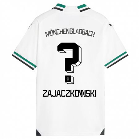 Kandiny Niño Camiseta Vincent Zajaczkowski #0 Blanco Verde 1ª Equipación 2023/24 La Camisa Chile