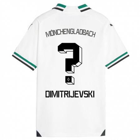 Kandiny Niño Camiseta Maximilian Dimitrijevski #0 Blanco Verde 1ª Equipación 2023/24 La Camisa Chile