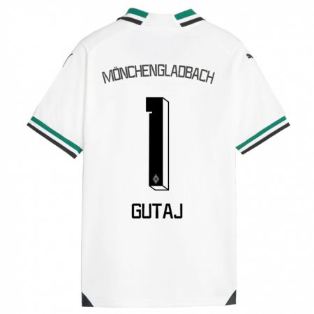 Kandiny Niño Camiseta Lindsay Gutaj #1 Blanco Verde 1ª Equipación 2023/24 La Camisa Chile