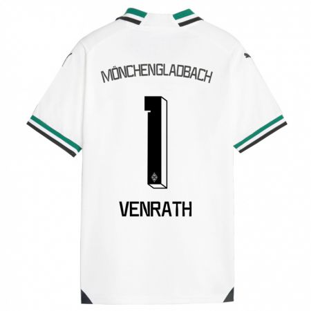 Kandiny Niño Camiseta Lisa Venrath #1 Blanco Verde 1ª Equipación 2023/24 La Camisa Chile