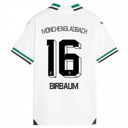 Kandiny Niño Camiseta Anne Birbaum #16 Blanco Verde 1ª Equipación 2023/24 La Camisa Chile