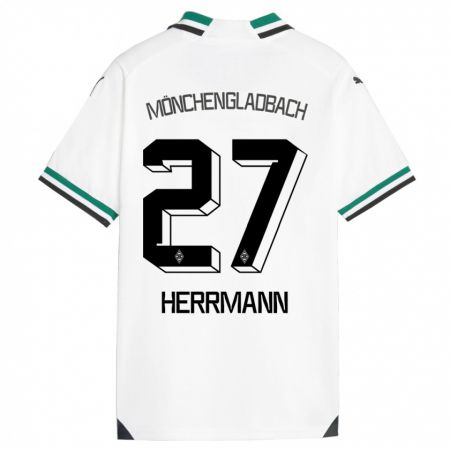 Kandiny Niño Camiseta Michelle Herrmann #27 Blanco Verde 1ª Equipación 2023/24 La Camisa Chile