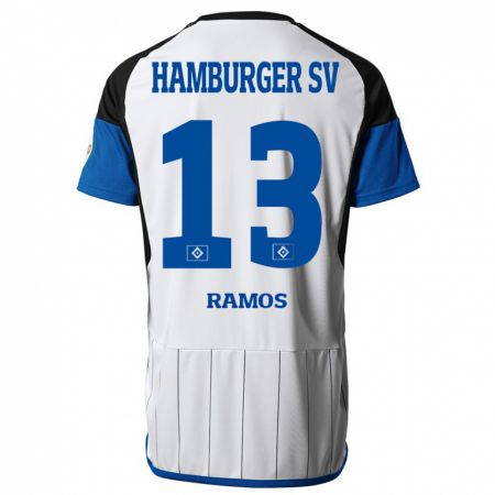 Kandiny Niño Camiseta Guilherme Ramos #13 Blanco 1ª Equipación 2023/24 La Camisa Chile