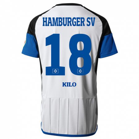 Kandiny Niño Camiseta Jesse Kilo #18 Blanco 1ª Equipación 2023/24 La Camisa Chile