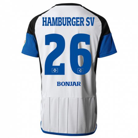 Kandiny Niño Camiseta Amir Bonjar #26 Blanco 1ª Equipación 2023/24 La Camisa Chile