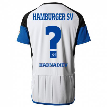 Kandiny Niño Camiseta Marko Hadnadjev #0 Blanco 1ª Equipación 2023/24 La Camisa Chile