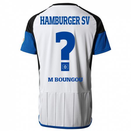 Kandiny Niño Camiseta Edmond Loubongo-M'boungou #0 Blanco 1ª Equipación 2023/24 La Camisa Chile
