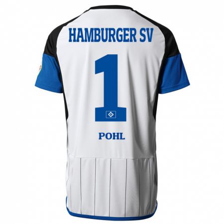 Kandiny Niño Camiseta Christina Pohl #1 Blanco 1ª Equipación 2023/24 La Camisa Chile