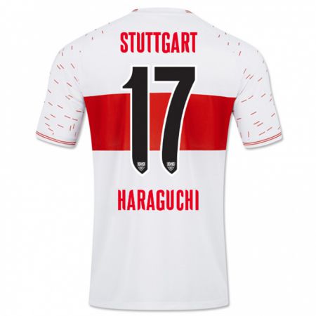 Kandiny Niño Camiseta Genki Haraguchi #17 Blanco 1ª Equipación 2023/24 La Camisa Chile