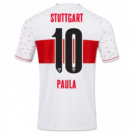 Kandiny Niño Camiseta Raul Paula #10 Blanco 1ª Equipación 2023/24 La Camisa Chile