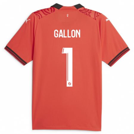 Kandiny Niño Camiseta Gauthier Gallon #1 Rojo 1ª Equipación 2023/24 La Camisa Chile