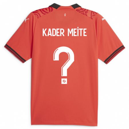 Kandiny Niño Camiseta Mohamed Kader Meïté #0 Rojo 1ª Equipación 2023/24 La Camisa Chile