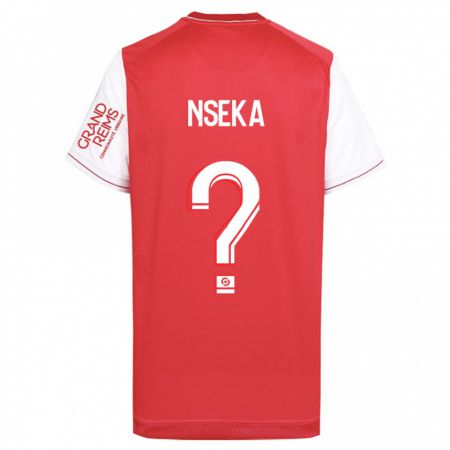 Kandiny Niño Camiseta Nelson Nseka #0 Rojo 1ª Equipación 2023/24 La Camisa Chile