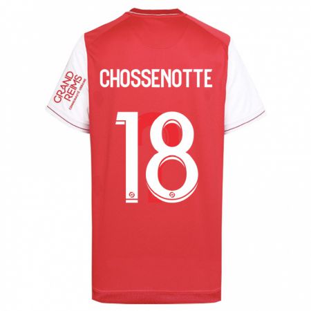 Kandiny Niño Camiseta Shana Chossenotte #18 Rojo 1ª Equipación 2023/24 La Camisa Chile