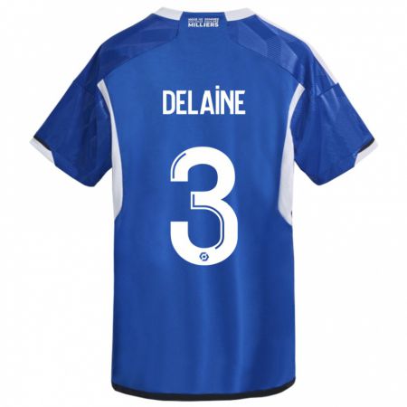 Kandiny Niño Camiseta Thomas Delaine #3 Azul 1ª Equipación 2023/24 La Camisa Chile