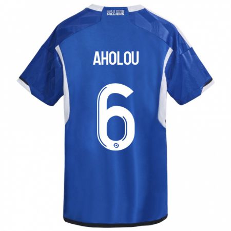Kandiny Niño Camiseta Jean-Eudes Aholou #6 Azul 1ª Equipación 2023/24 La Camisa Chile