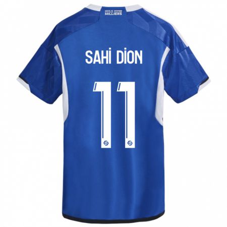 Kandiny Niño Camiseta Moïse Sahi Dion #11 Azul 1ª Equipación 2023/24 La Camisa Chile