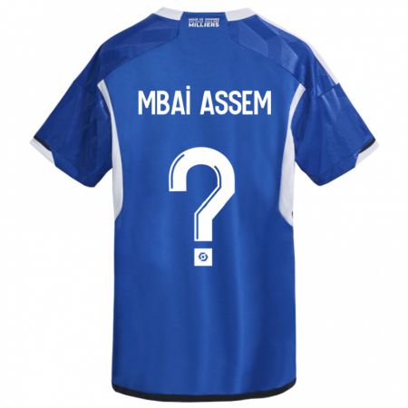 Kandiny Niño Camiseta Chris Mbaï-Assem #0 Azul 1ª Equipación 2023/24 La Camisa Chile