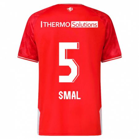 Kandiny Niño Camiseta Gijs Smal #5 Rojo 1ª Equipación 2023/24 La Camisa Chile
