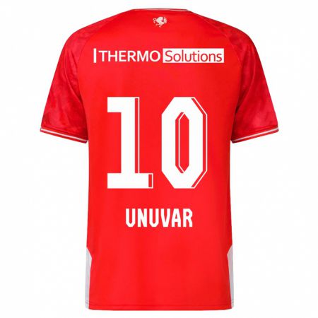Kandiny Niño Camiseta Naci Ünüvar #10 Rojo 1ª Equipación 2023/24 La Camisa Chile
