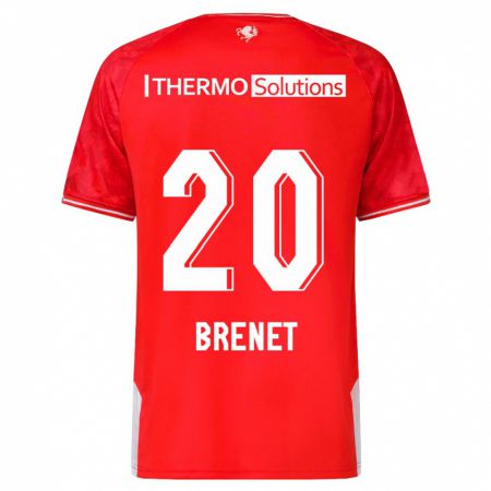 Kandiny Niño Camiseta Joshua Brenet #20 Rojo 1ª Equipación 2023/24 La Camisa Chile