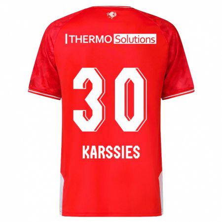 Kandiny Niño Camiseta Sam Karssies #30 Rojo 1ª Equipación 2023/24 La Camisa Chile