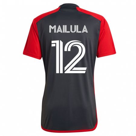 Kandiny Niño Camiseta Cassius Mailula #12 Gris 1ª Equipación 2023/24 La Camisa Chile