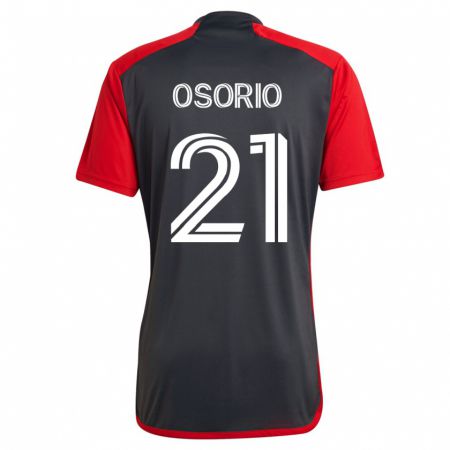 Kandiny Niño Camiseta Jonathan Osorio #21 Gris 1ª Equipación 2023/24 La Camisa Chile