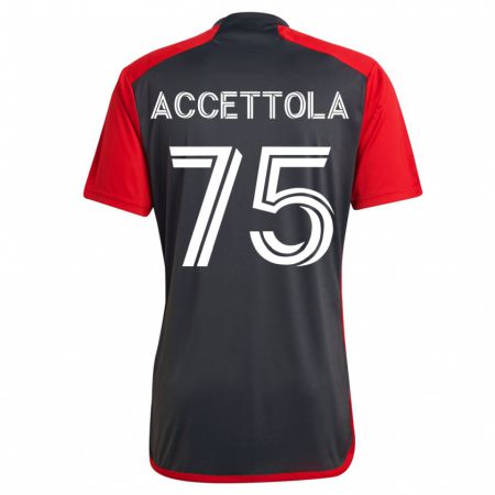 Kandiny Niño Camiseta Luca Accettola #75 Gris 1ª Equipación 2023/24 La Camisa Chile