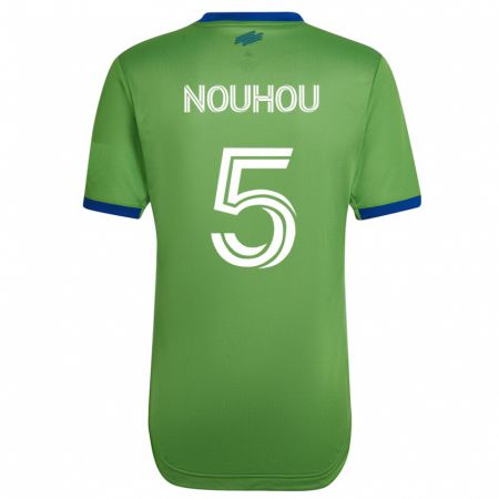 Kandiny Niño Camiseta Nouhou #5 Verde 1ª Equipación 2023/24 La Camisa Chile