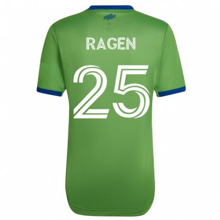 Kandiny Niño Camiseta Jackson Ragen #25 Verde 1ª Equipación 2023/24 La Camisa Chile