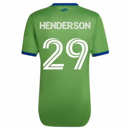 Kandiny Niño Camiseta Anna Henderson #29 Verde 1ª Equipación 2023/24 La Camisa Chile