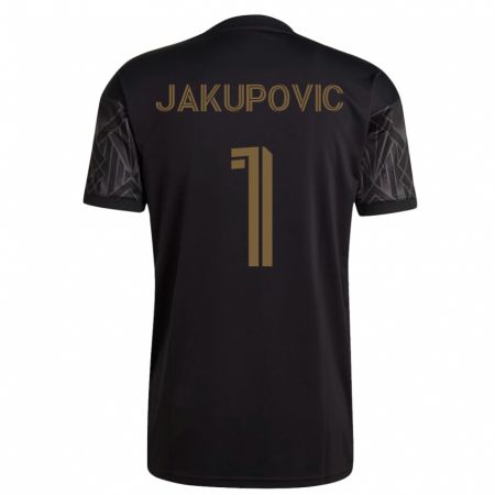 Kandiny Niño Camiseta Eldin Jakupović #1 Negro 1ª Equipación 2023/24 La Camisa Chile
