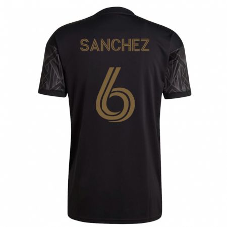 Kandiny Niño Camiseta Ilie Sánchez #6 Negro 1ª Equipación 2023/24 La Camisa Chile