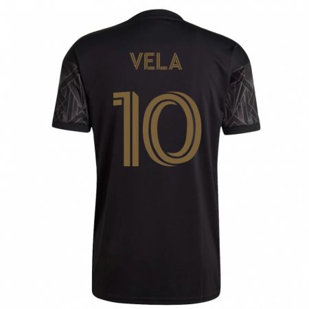 Kandiny Niño Camiseta Carlos Vela #10 Negro 1ª Equipación 2023/24 La Camisa Chile