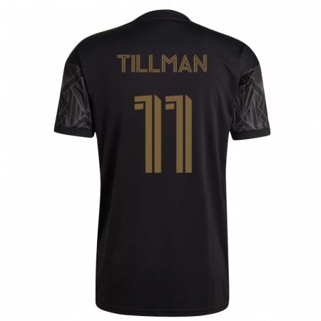 Kandiny Niño Camiseta Timothy Tillman #11 Negro 1ª Equipación 2023/24 La Camisa Chile