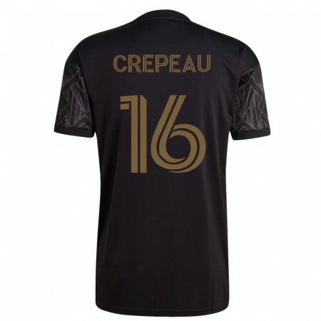 Kandiny Niño Camiseta Maxime Crépeau #16 Negro 1ª Equipación 2023/24 La Camisa Chile